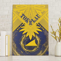 Tokelau Tokehega Day Canvas Wall Art National Badge Special Style LT05 Without Frame Yellow - Polynesian Pride