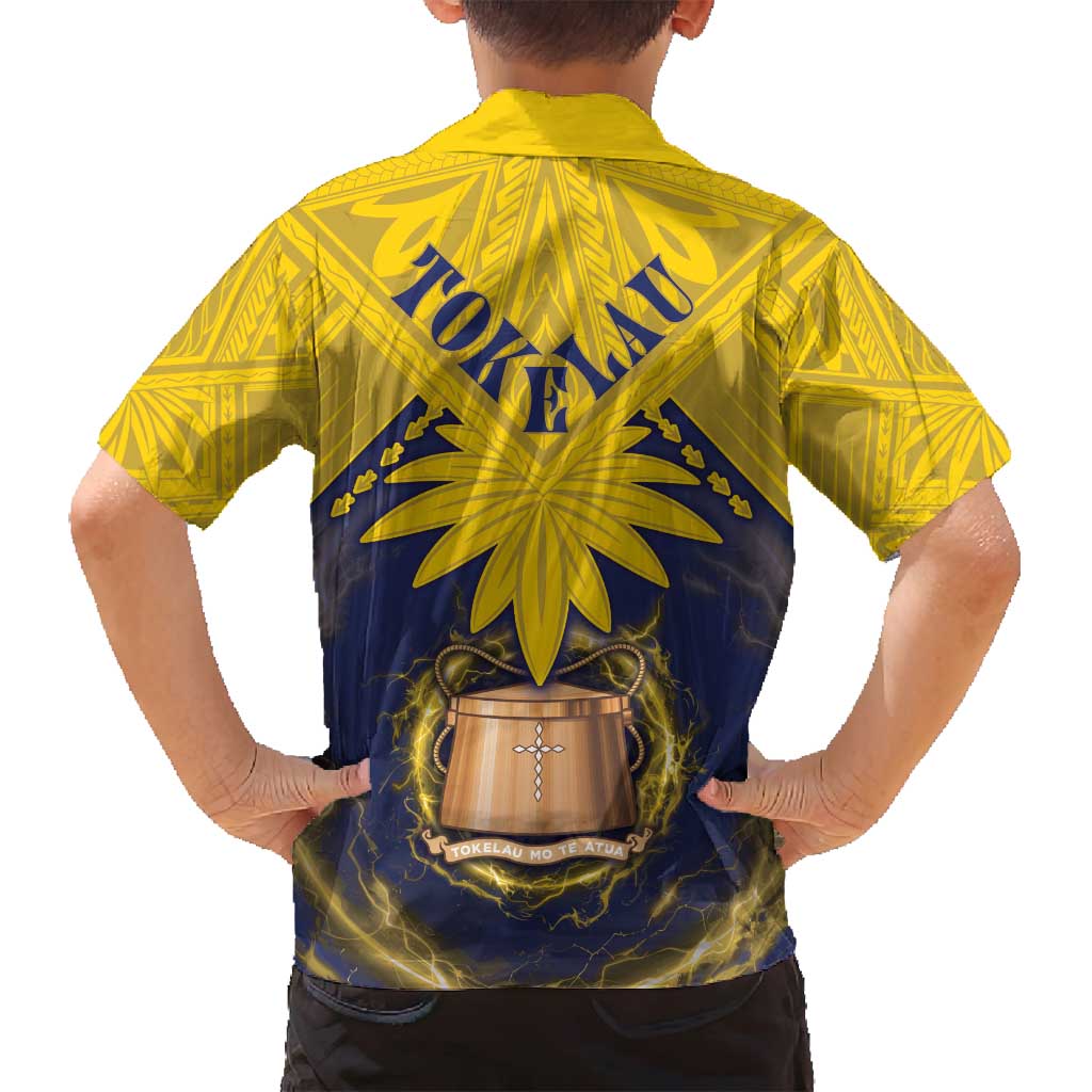 Tokelau Tokehega Day Family Matching Puletasi and Hawaiian Shirt National Badge Special Style LT05 - Polynesian Pride