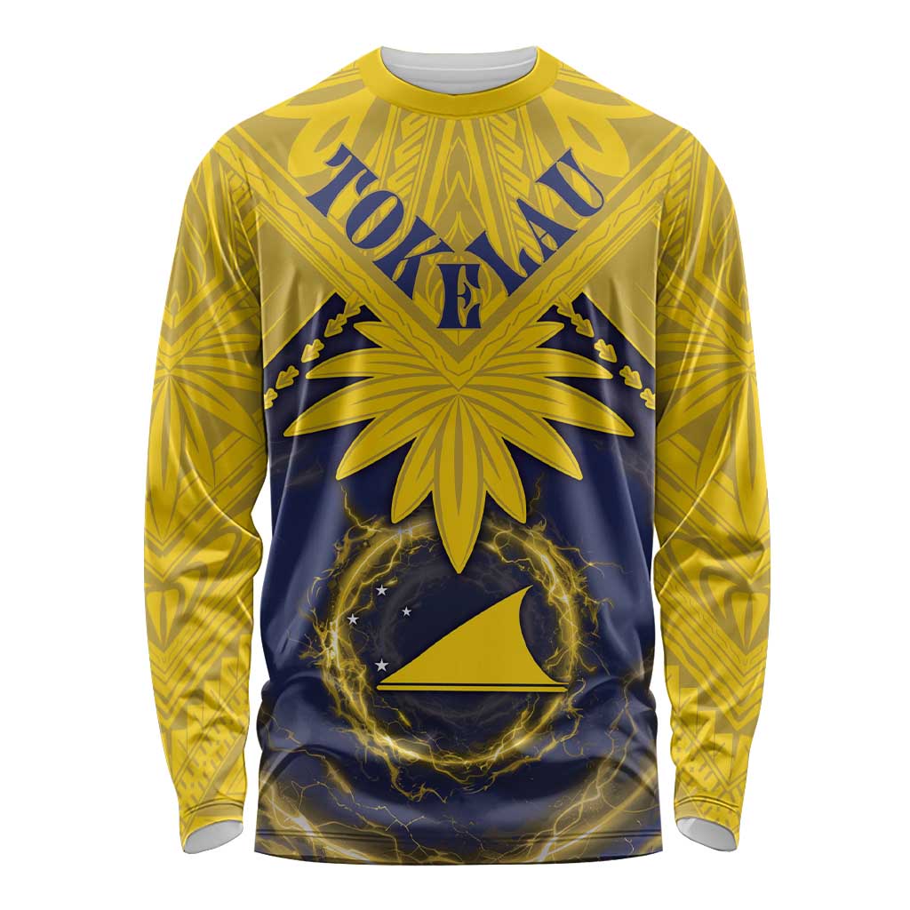 Tokelau Tokehega Day Long Sleeve Shirt National Badge Special Style LT05 Unisex Yellow - Polynesian Pride