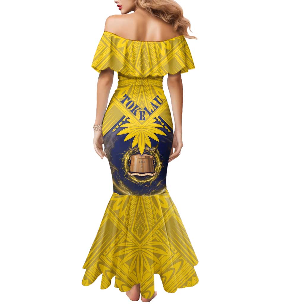 Tokelau Tokehega Day Mermaid Dress National Badge Special Style LT05 - Polynesian Pride