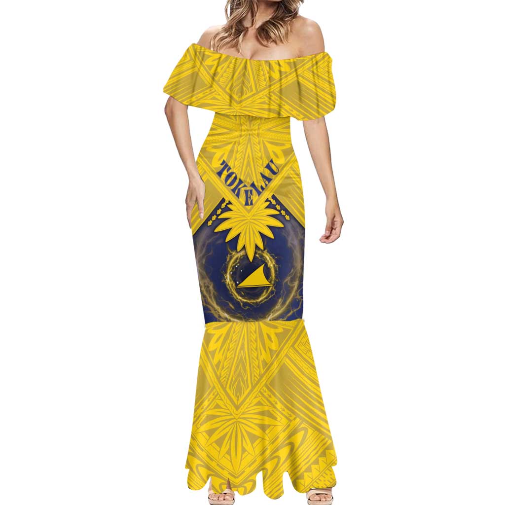 Tokelau Tokehega Day Mermaid Dress National Badge Special Style LT05 - Polynesian Pride