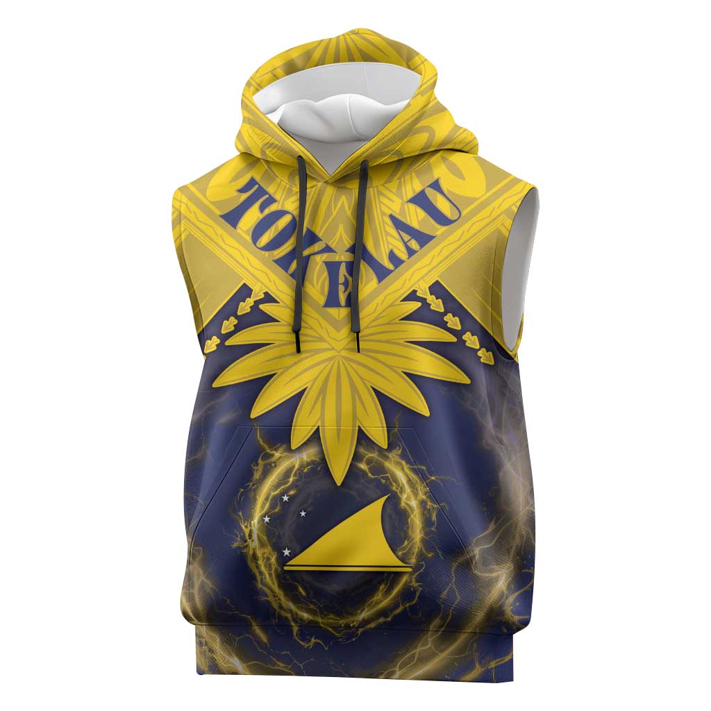 Tokelau Tokehega Day Sleeveless Hoodie National Badge Special Style LT05 Yellow - Polynesian Pride