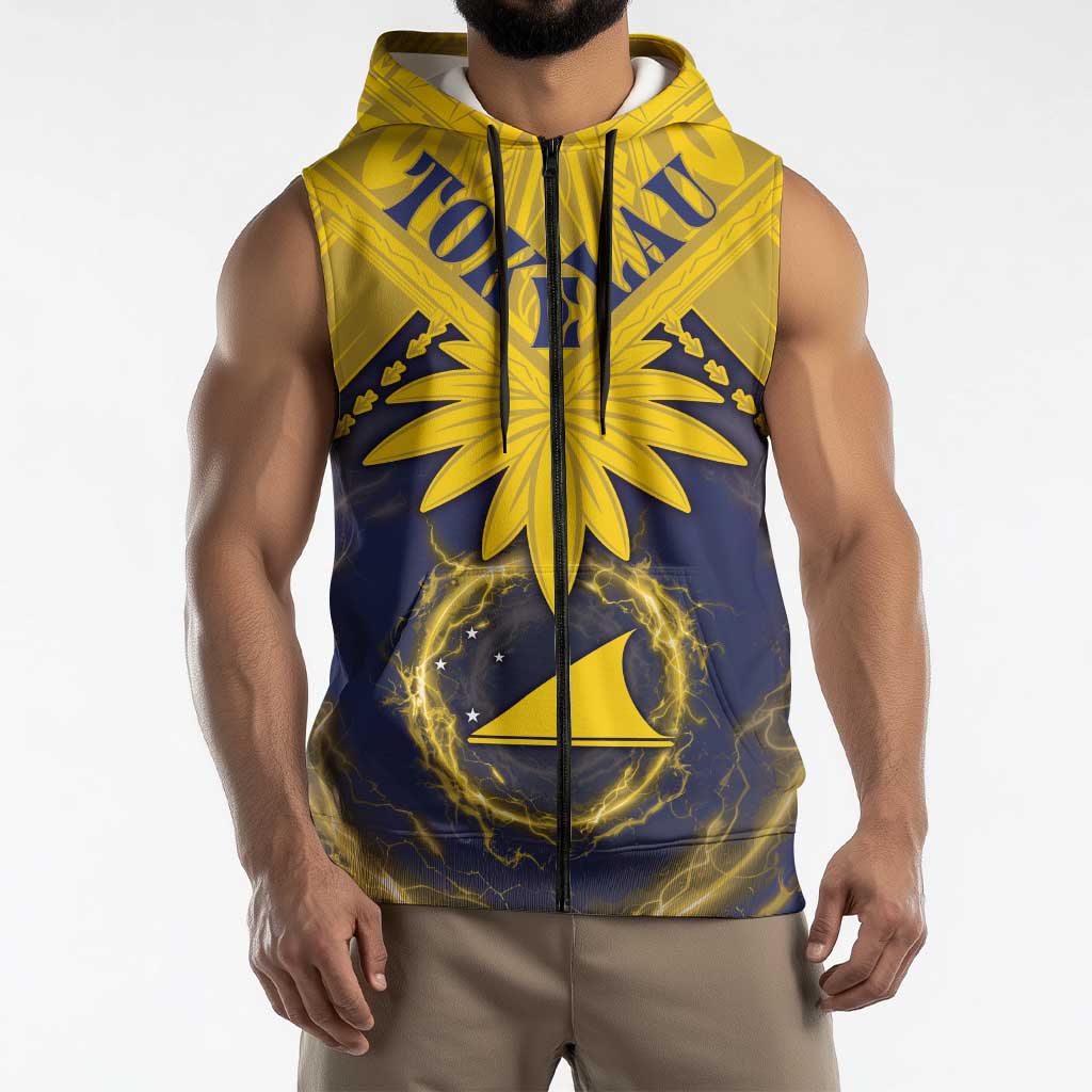Tokelau Tokehega Day Sleeveless Zip Hoodie National Badge Special Style LT05 - Polynesian Pride