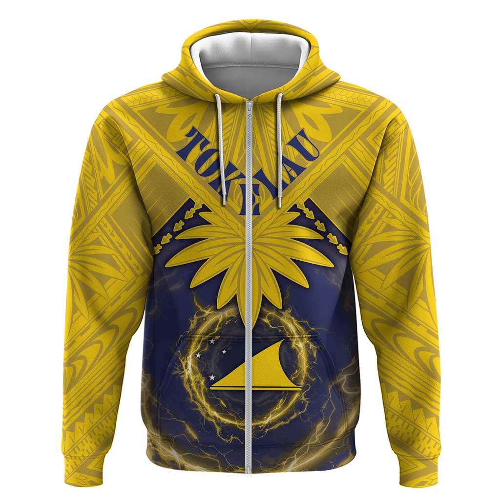 Tokelau Tokehega Day Zip Hoodie National Badge Special Style - Polynesian Pride