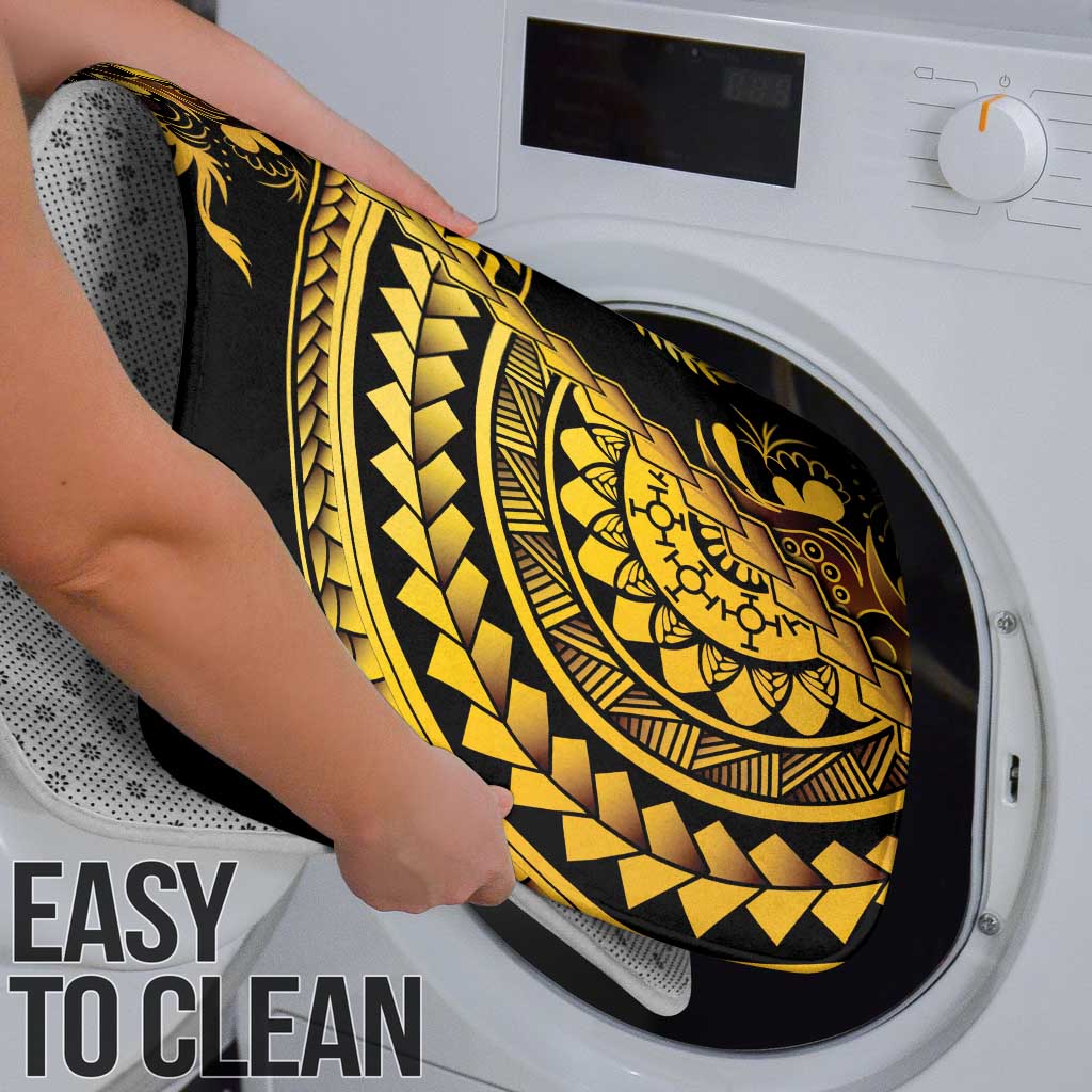 Kosrae Liberation Day Bathroom Set Polynesian Floral Tattoo - Polynesian Pride