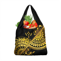 Kosrae Liberation Day Grocery Bag Polynesian Floral Tattoo - Polynesian Pride