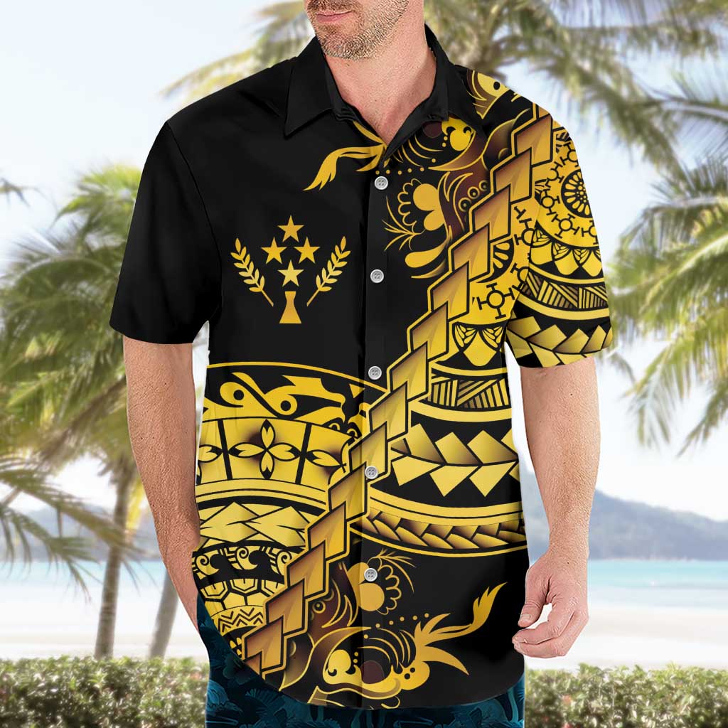 Kosrae Liberation Day Hawaiian Shirt Polynesian Floral Tattoo - Polynesian Pride