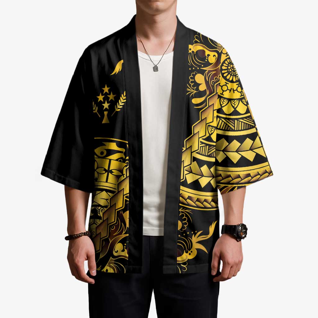Kosrae Liberation Day Kimono Polynesian Floral Tattoo - Polynesian Pride