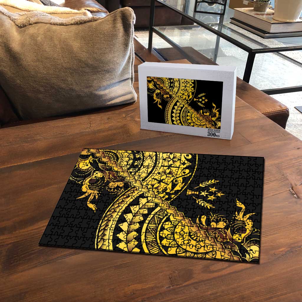 Kosrae Liberation Day Puzzle Polynesian Floral Tattoo - Polynesian Pride