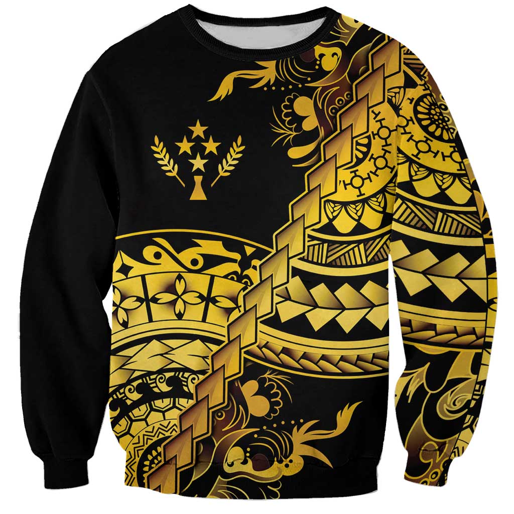 Kosrae Liberation Day Sweatshirt Polynesian Floral Tattoo - Polynesian Pride