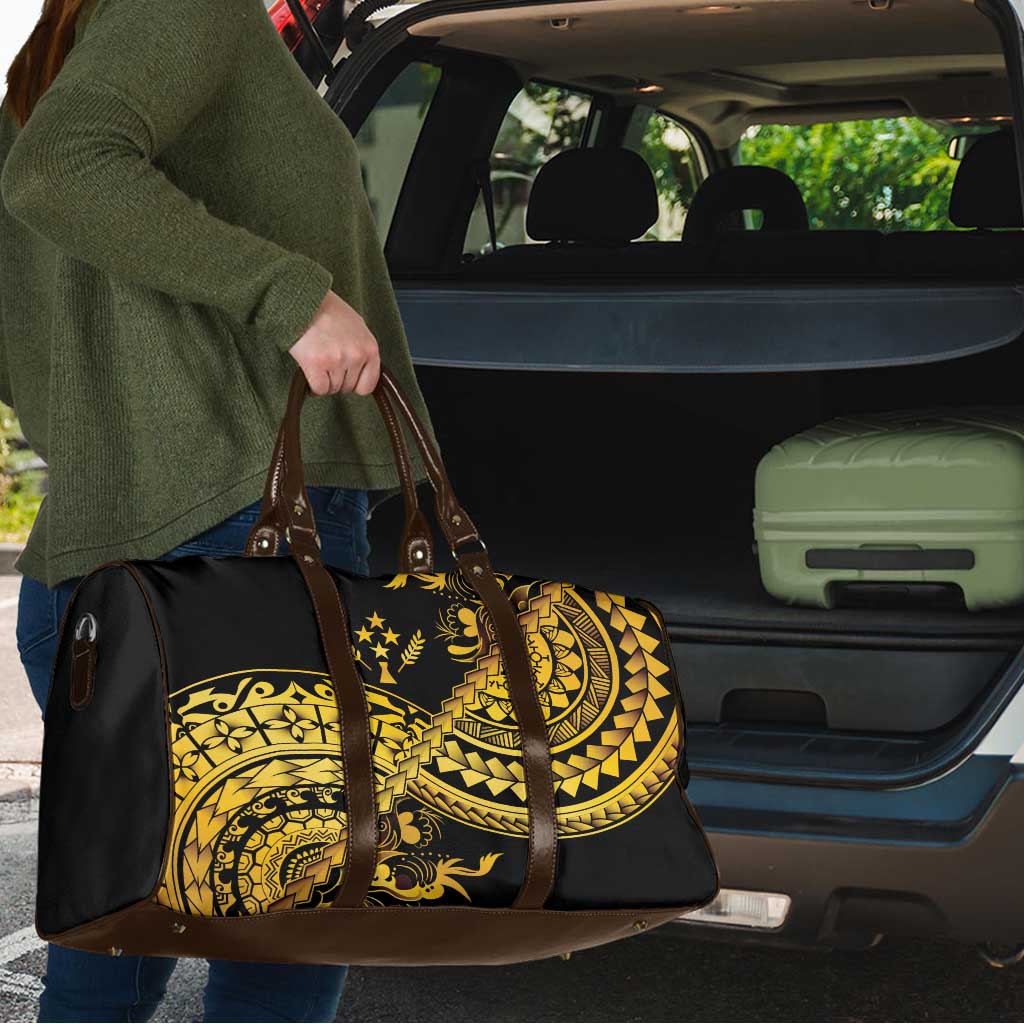 Kosrae Liberation Day Travel Bag Polynesian Floral Tattoo - Polynesian Pride