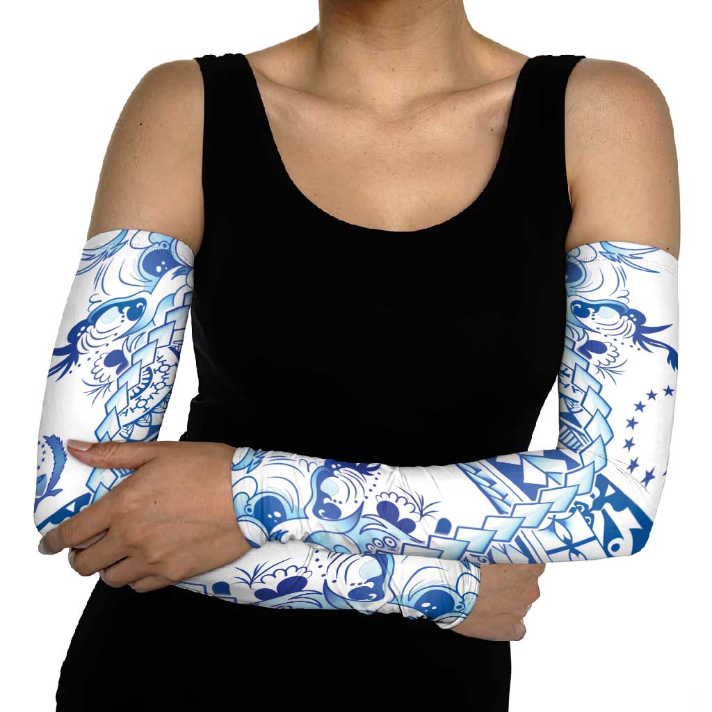 Pohnpei Liberation Day Arm Sleeves Polynesian Floral Tattoo - Polynesian Pride
