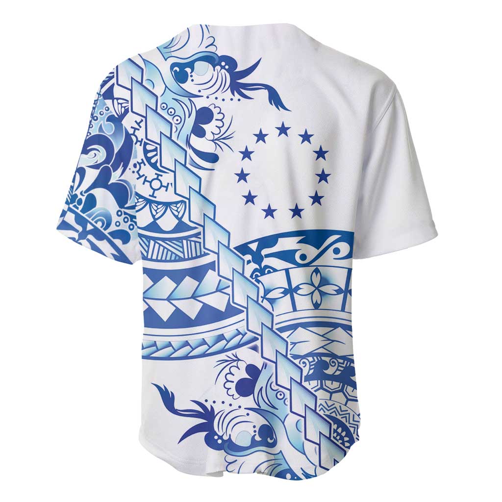 Pohnpei Liberation Day Baseball Jersey Polynesian Floral Tattoo LT05 - Polynesian Pride