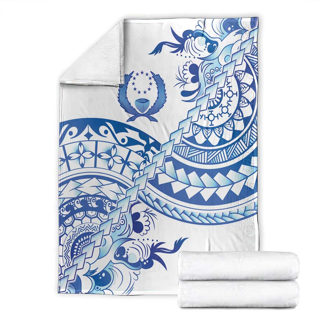 Pohnpei Liberation Day Blanket Polynesian Floral Tattoo - Polynesian Pride