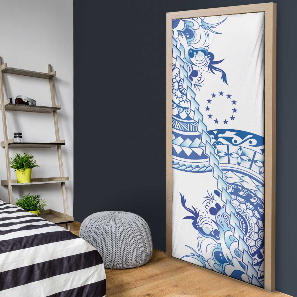 Pohnpei Liberation Day Door Cover Polynesian Floral Tattoo - Polynesian Pride