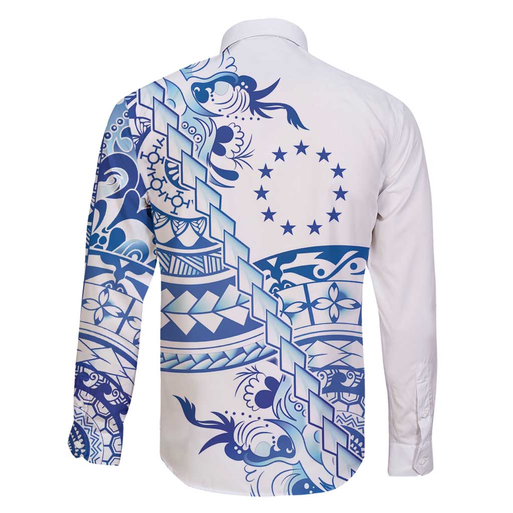 Pohnpei Liberation Day Family Matching Summer Maxi Dress and Hawaiian Shirt Polynesian Floral Tattoo - Polynesian Pride