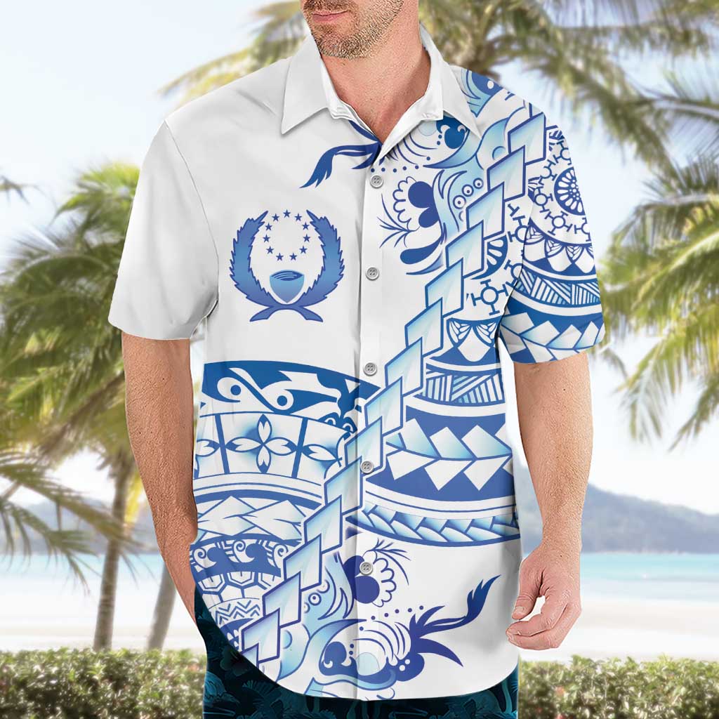Pohnpei Liberation Day Hawaiian Shirt Polynesian Floral Tattoo LT05 - Polynesian Pride