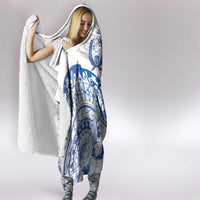 Pohnpei Liberation Day Hooded Blanket Polynesian Floral Tattoo - Polynesian Pride