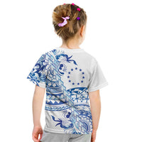 Pohnpei Liberation Day Kid T Shirt Polynesian Floral Tattoo LT05 - Polynesian Pride