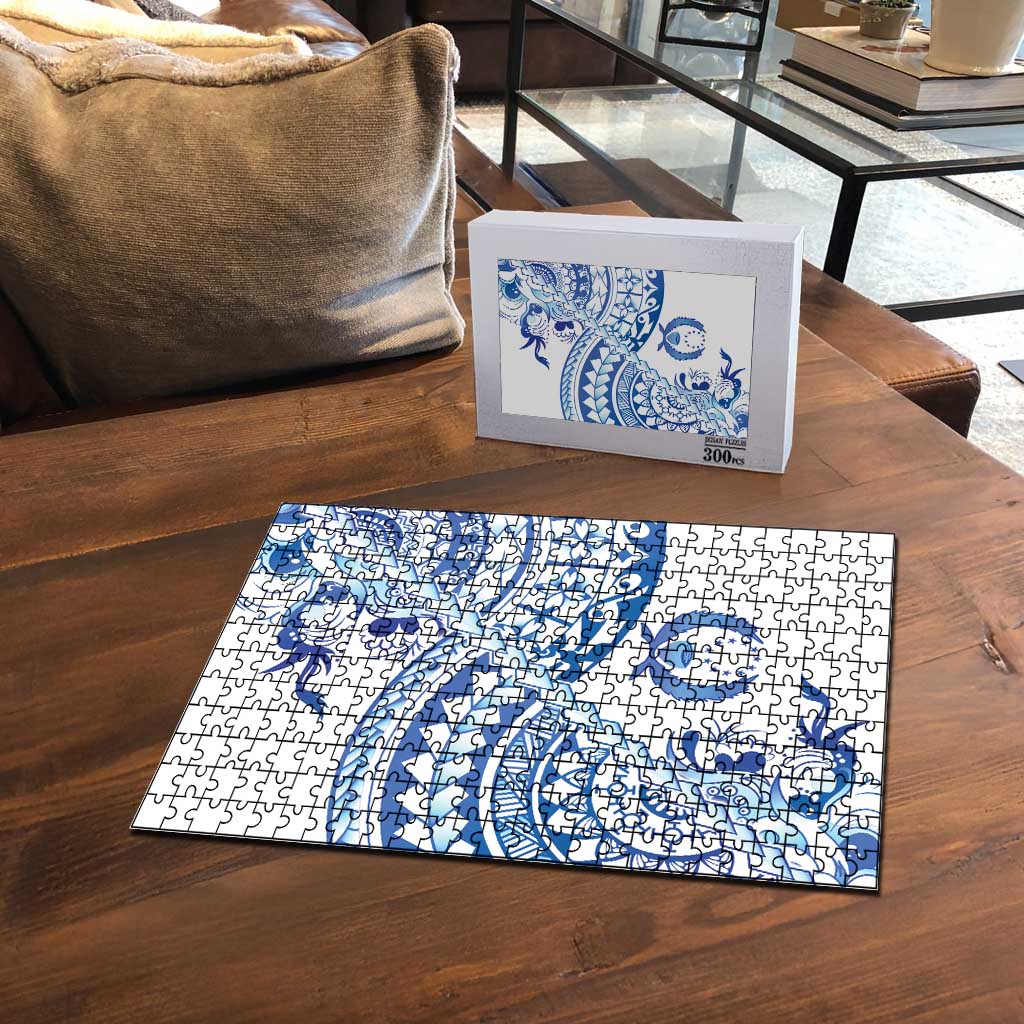 Pohnpei Liberation Day Puzzle Polynesian Floral Tattoo - Polynesian Pride