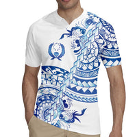 Pohnpei Liberation Day Rugby Jersey Polynesian Floral Tattoo - Polynesian Pride