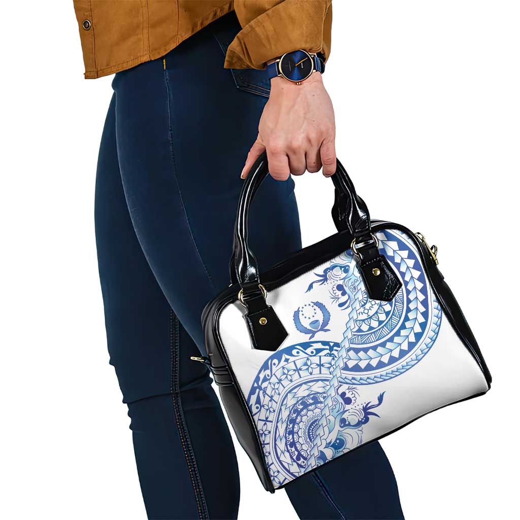 Pohnpei Liberation Day Shoulder Handbag Polynesian Floral Tattoo - Polynesian Pride