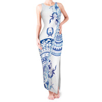 Pohnpei Liberation Day Tank Maxi Dress Polynesian Floral Tattoo - Polynesian Pride