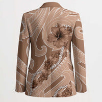 Hawaii Brown Hibiscus Pikake Lei Blazer LT05 - Polynesian Pride