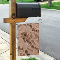 Hawaii Brown Hibiscus Pikake Lei Garden Flag - Polynesian Pride