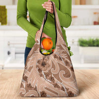 Hawaii Brown Hibiscus Pikake Lei Grocery Bag LT05 - Polynesian Pride