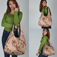 Hawaii Brown Hibiscus Pikake Lei Grocery Bag LT05 - Polynesian Pride