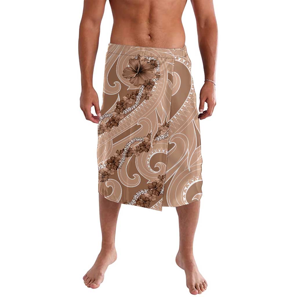 Hawaii Brown Hibiscus Pikake Lei Lavalava - Polynesian Pride