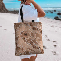 Hawaii Brown Hibiscus Pikake Lei Tote Bag LT05 - Polynesian Pride