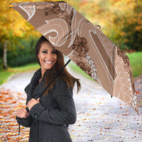 Hawaii Brown Hibiscus Pikake Lei Umbrella - Polynesian Pride