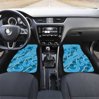 Hawaii Blue Hibiscus Pikake Lei Car Mats - Polynesian Pride