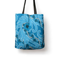Hawaii Blue Hibiscus Pikake Lei Tote Bag - Polynesian Pride