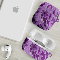 Hawaii Violet Hibiscus Pikake Lei AirPods Case - Polynesian Pride