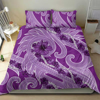 Hawaii Violet Hibiscus Pikake Lei Bedding Set - Polynesian Pride
