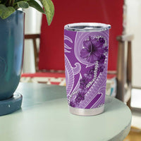 Hawaii Violet Hibiscus Pikake Lei Tumbler Cup - Polynesian Pride