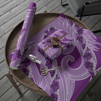 Hawaii Violet Hibiscus Pikake Lei Wrapping Paper - Polynesian Pride