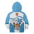 Fiji Rugby Kid Hoodie World Cup 2023 Fijian Tapa Pattern Blue Version LT05 - Polynesian Pride