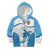 Fiji Rugby Kid Hoodie World Cup 2023 Fijian Tapa Pattern Blue Version LT05 Zip Hoodie Blue - Polynesian Pride