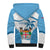 Fiji Rugby Sherpa Hoodie World Cup 2023 Fijian Tapa Pattern Blue Version LT05 - Polynesian Pride