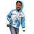 Custom Fiji Rugby Kid Hoodie World Cup 2023 Fijian Tapa Pattern Blue Version LT05 - Polynesian Pride