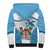 Custom Fiji Rugby Sherpa Hoodie World Cup 2023 Fijian Tapa Pattern Blue Version LT05 - Polynesian Pride