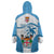 Custom Fiji Rugby Wearable Blanket Hoodie World Cup 2023 Fijian Tapa Pattern Blue Version LT05 - Polynesian Pride