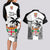 Fiji Rugby Couples Matching Long Sleeve Bodycon Dress and Hawaiian Shirt World Cup 2023 Fijian Tapa Pattern Black Version LT05 - Polynesian Pride