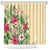 Hawaii Tropical Flowers Shower Curtain Polynesian Tattoo Buttermilk