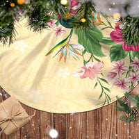 Hawaii Tropical Flowers Tree Skirt Polynesian Tattoo Buttermilk LT05 - Polynesian Pride