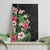 Hawaii Tropical Flowers Canvas Wall Art Polynesian Tattoo Black